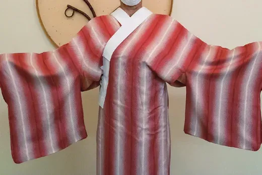 腰紐・伊達〆なしで着られる彩美の楽々襦袢