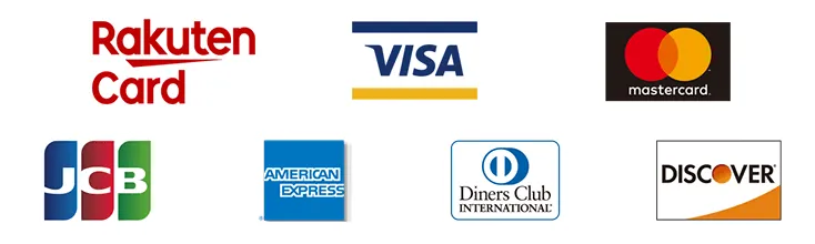 使用できるクレジットカードのロゴ