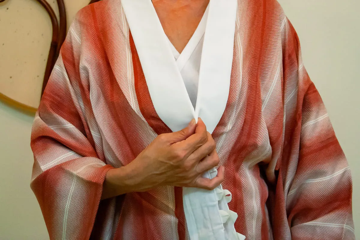 えり先を合わせる